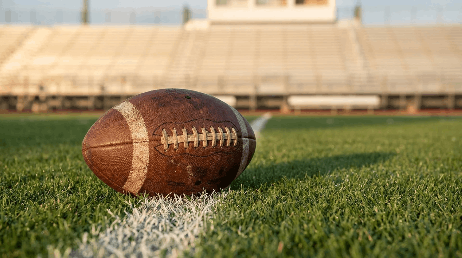 american football on the field