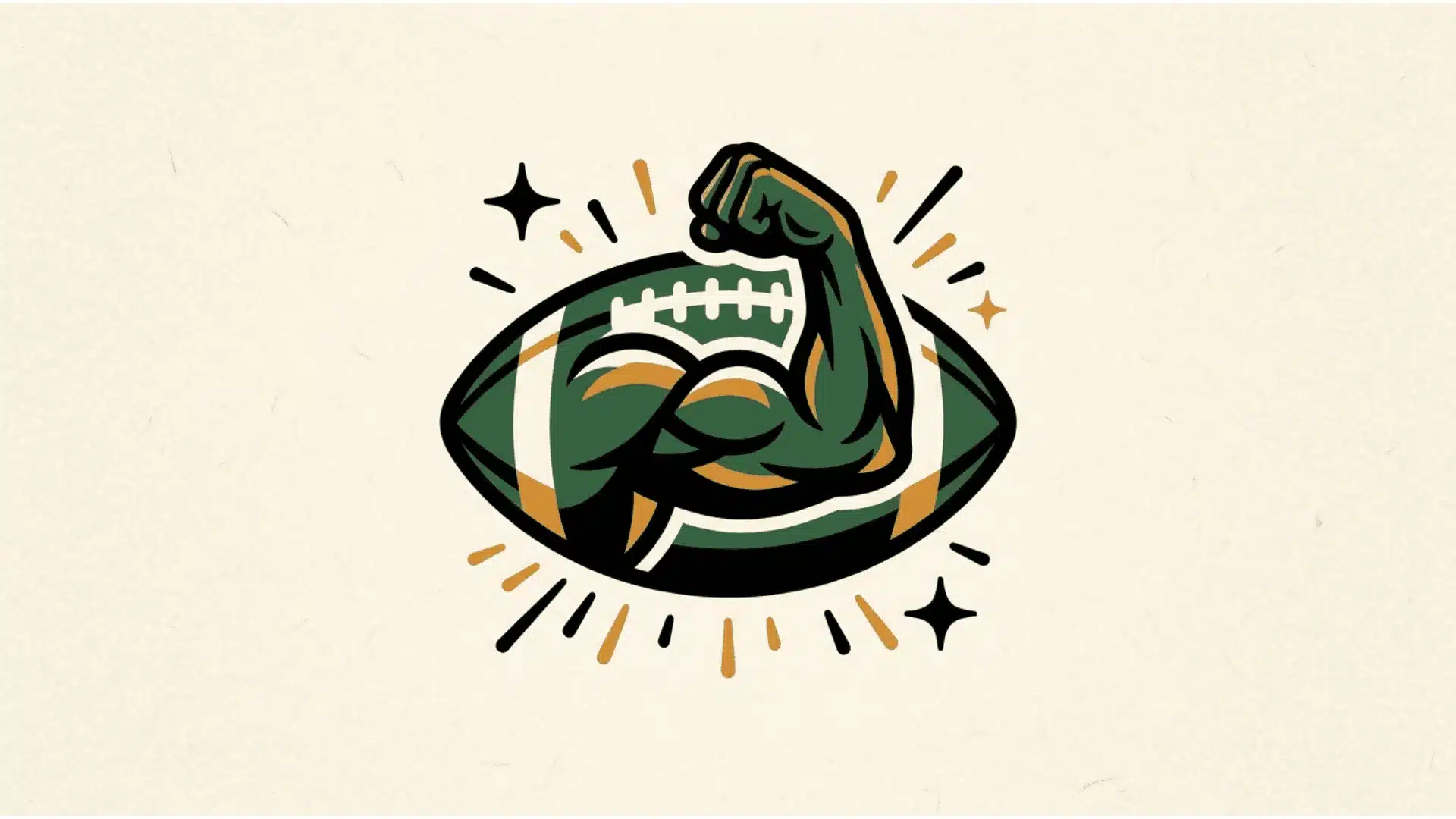 bold and intimidating fantasy football name icon illustration