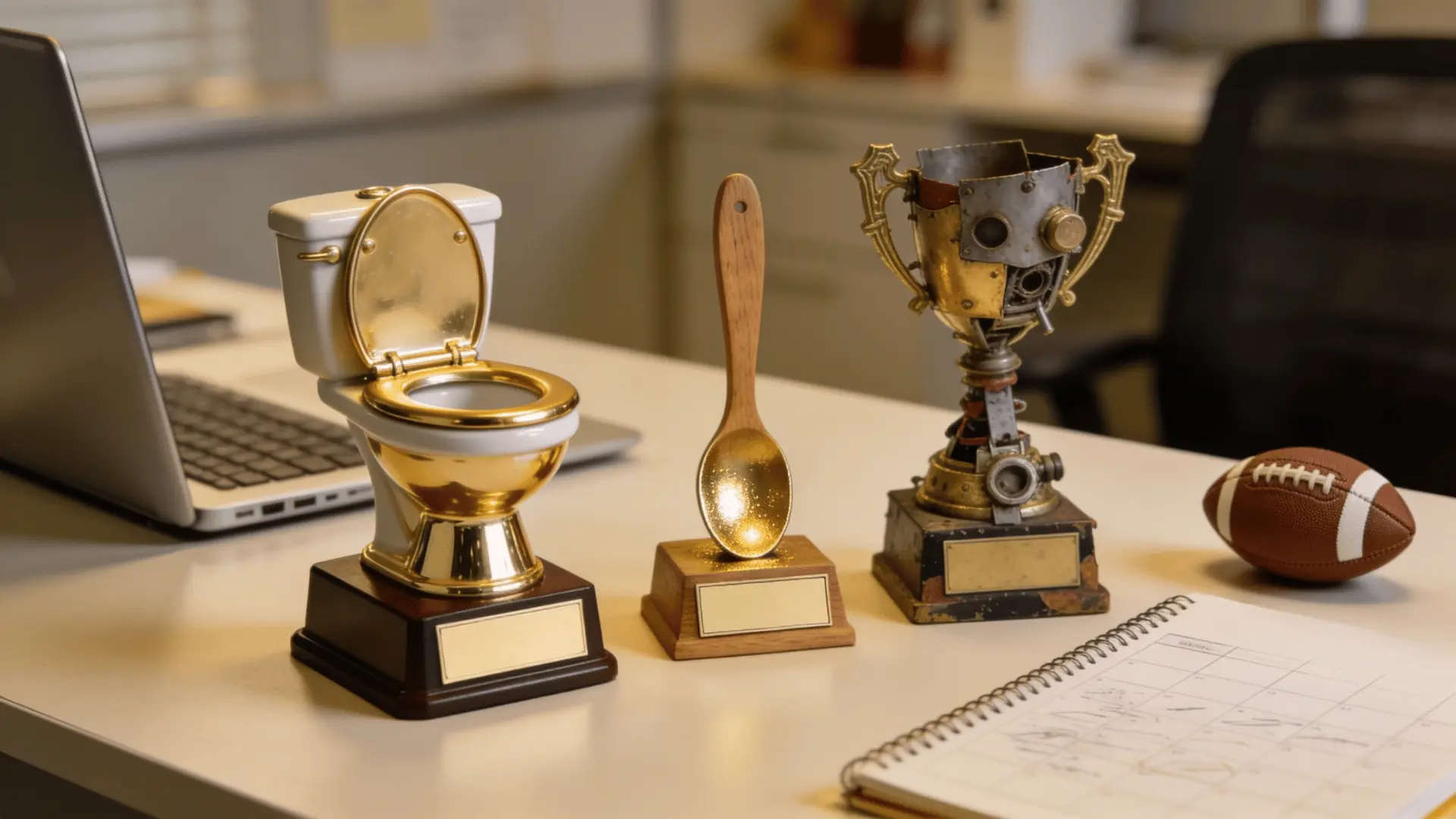 funny last place fantasy football trophies