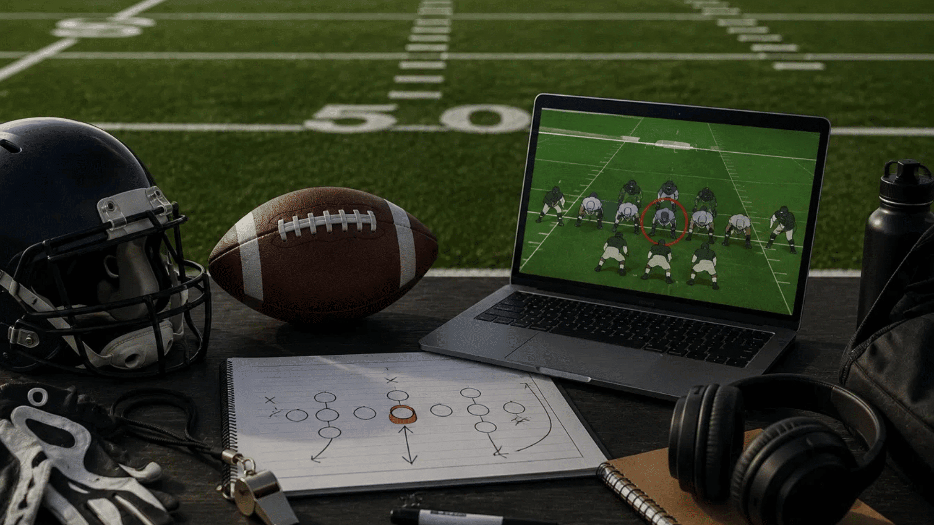 what is a nose guard in football shown through a playbook diagram and defensive formation